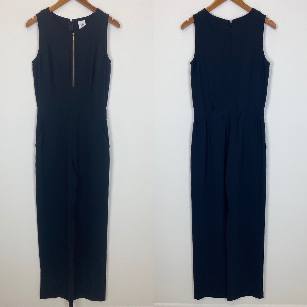 CAbi Grace Black Sleeveless Jumpsuit Style 3340 - Picture 1 of 8